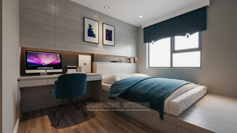 Trang trí phòng ngủ ấn tượng với các mẫu giường ngủ gỗ công nghiệp